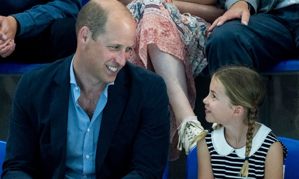 Charlotte y su padre, el príncipe Guillermo