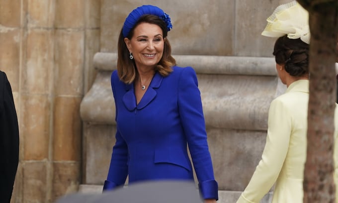 Carole y Pippa Middleton en la boda de Hussein de Jordania