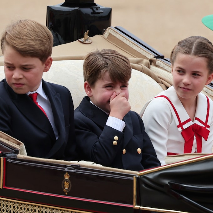 No te pierdas los gestos más divertidos de los príncipes George, Charlotte y Louis en el Trooping the Colour 