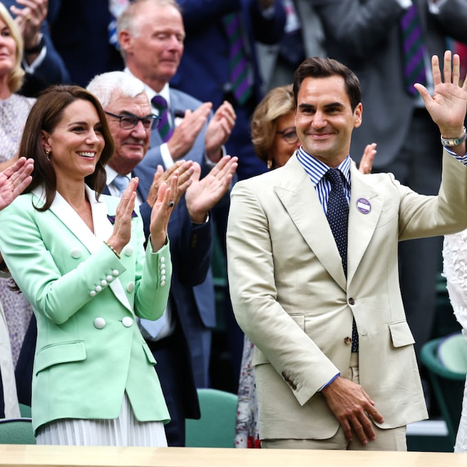 La princesa de Gales y Roger Federer se reencuentran en Wimbledon en un día memorable para el tenista
