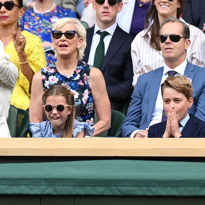 Los príncipes Charlotte y George acaparan el protagonismo en la final de Wimbledon con sus gestos más divertidos 