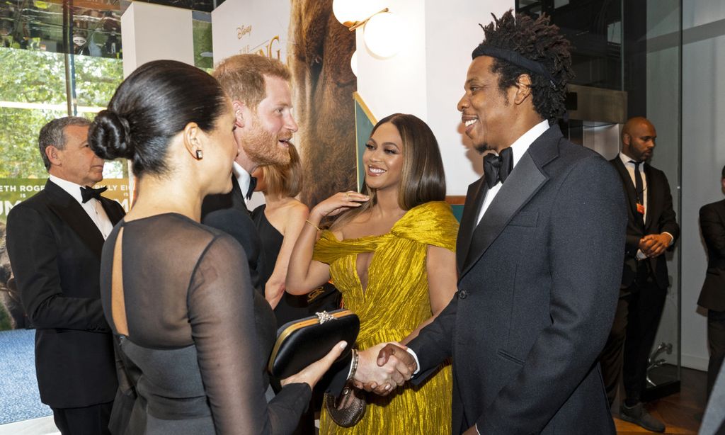 Los duques de Sussex con Beyoncé y su marido