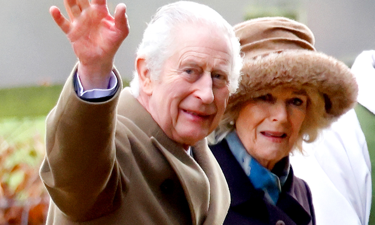 Las imágenes de Carlos III y la reina Camilla en su primera salida tras abandonar el hospital hace unos días
