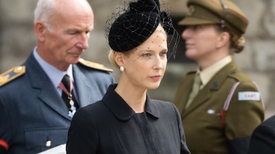 Lady Gabriella Windsor despide a su marido Thomas Kingston en un funeral al que ha acudido el príncipe Guillermo