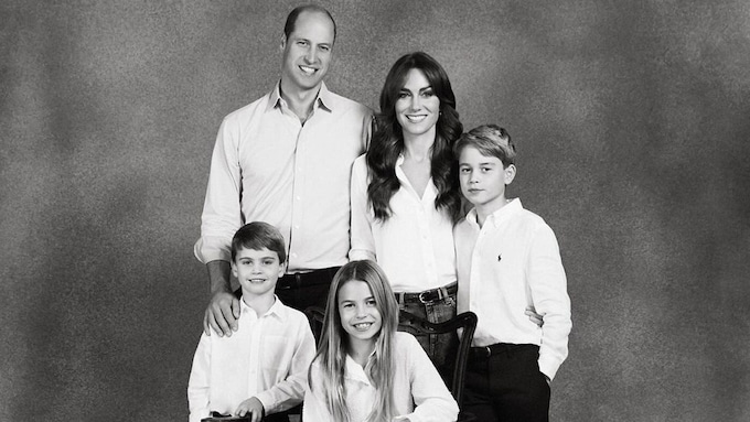 Kate Middleton con el príncipe Guillermo y sus hijos