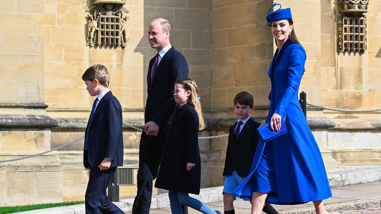 Los príncipes de Gales con sus hijos