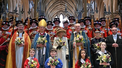 La reina Camilla preside la misa del Jueves Santo marcada por un solidario y esperanzador mensaje de Carlos III