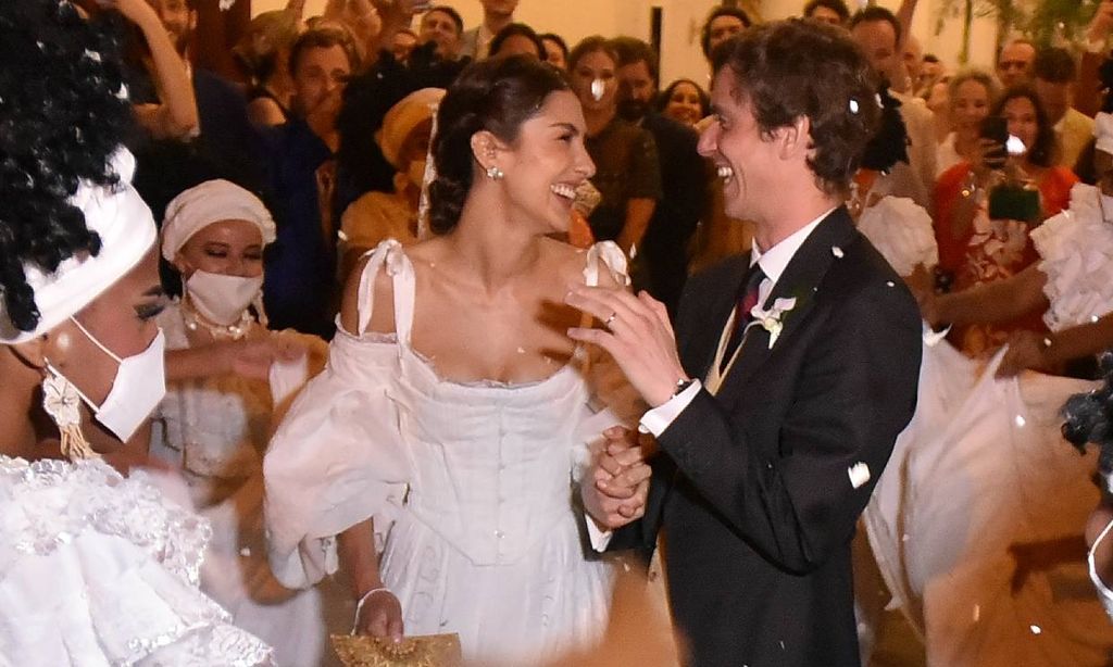 Josef-Emanuel de Liechtenstein y Claudia Echavarría en su boda