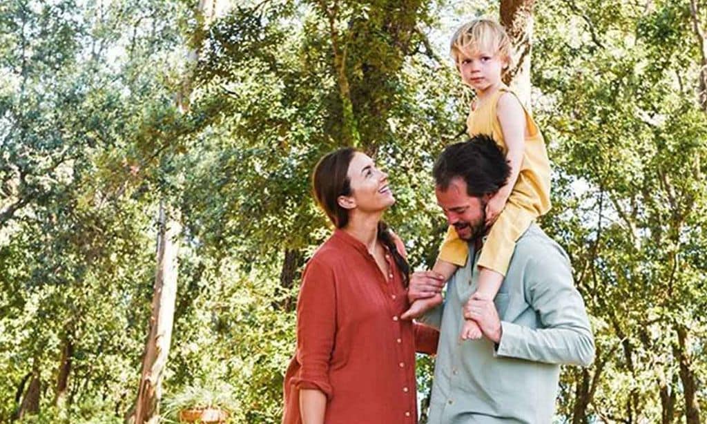 Félix y Claire de Luxemburgo con sus hijos