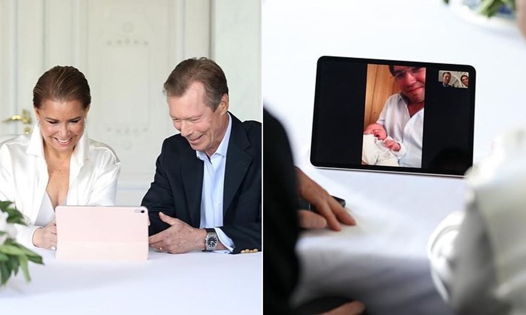 El entrañable momento en el que los Grandes Duques de Luxemburgo ven la carita de su nieto