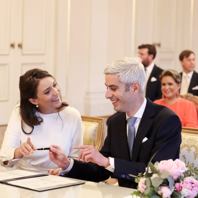 Las fotografías oficiales de la boda civil de Alexandra de Luxemburgo y Nicolas Bagory