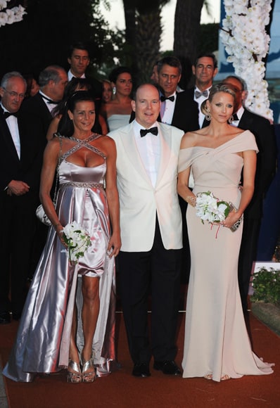 Estefanía de Mónaco, Alberto II y Charlene Wittstock