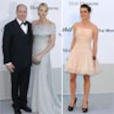 El príncipe Alberto de Mónaco, Charlene Wittstock y Carlota Casiraghi, anfitriones de la gala Amfar en Cannes