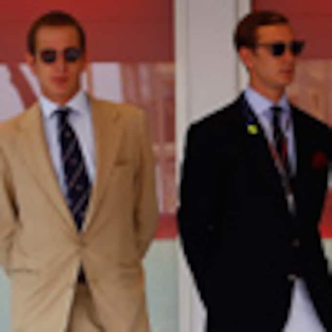 Andrea y Pierre Casiraghi, dos atractivos 'gentleman' en el Gran Premio de Fórmula 1 de Mónaco