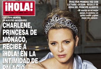 En ¡HOLA!: Charlene, princesa de Mónaco, nos recibe en la intimidad de palacio