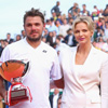 Charlene de Mónaco, de blanco impoluto en la final del torneo de tenis de Montecarlo