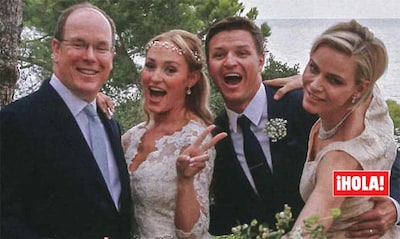 ¡HOLA! entra en exclusiva en la divertida y espectacular boda de Gareth, el hermano de la princesa Charlene de Mónaco