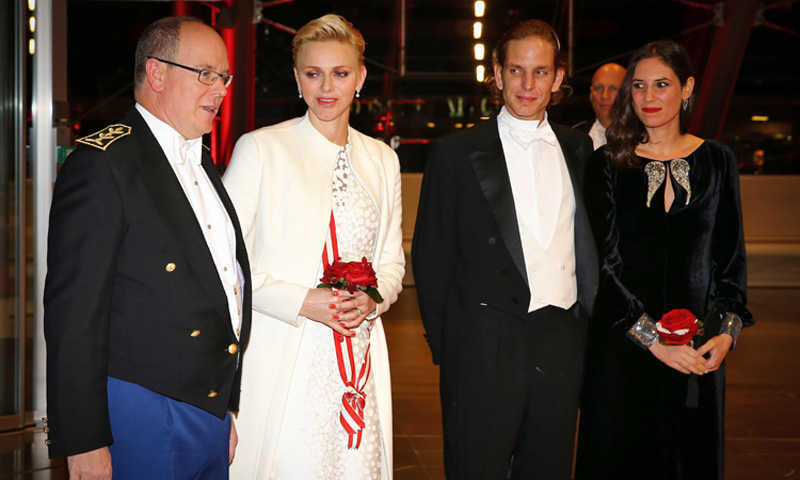 Andrea Casiraghi y Tatiana Santo Domingo se unen al príncipe Alberto en la gala final del Día Nacional de Mónaco