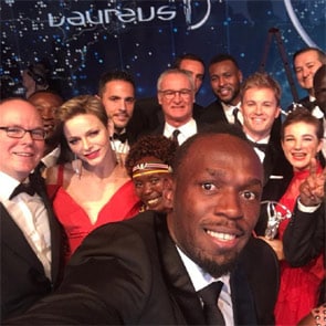 El divertido 'selfie' de Alberto y Charlene de Mónaco, una curiosa coincidencia... Así fueron los premios Laureus
