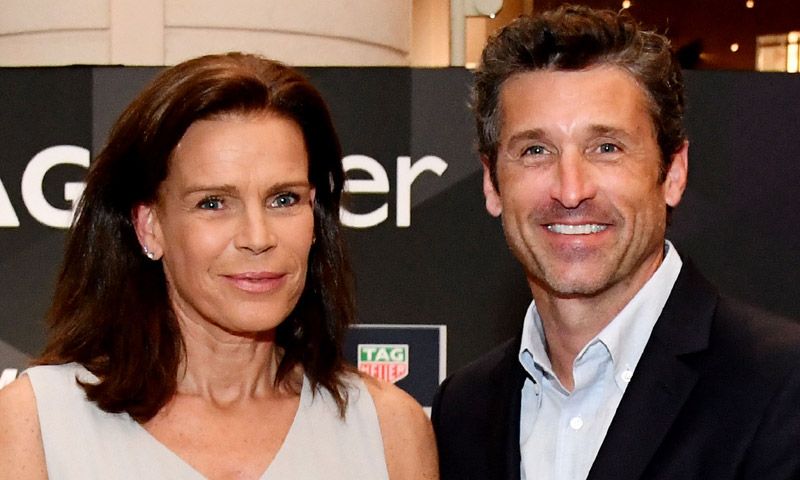 Estefanía de Mónaco y sus hijos en el camino de Patrick Dempsey