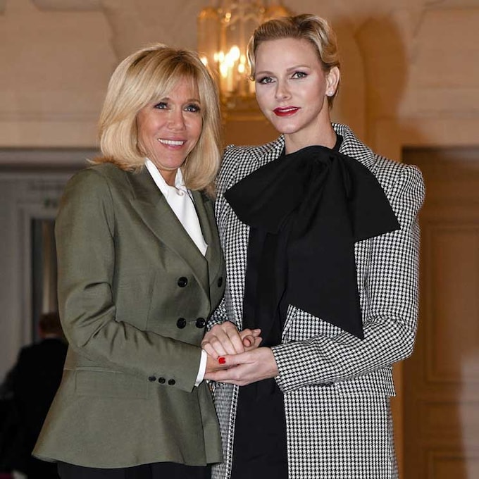 Los mellizos de Charlene de Mónaco conquistan el Elíseo y a Brigitte Macron