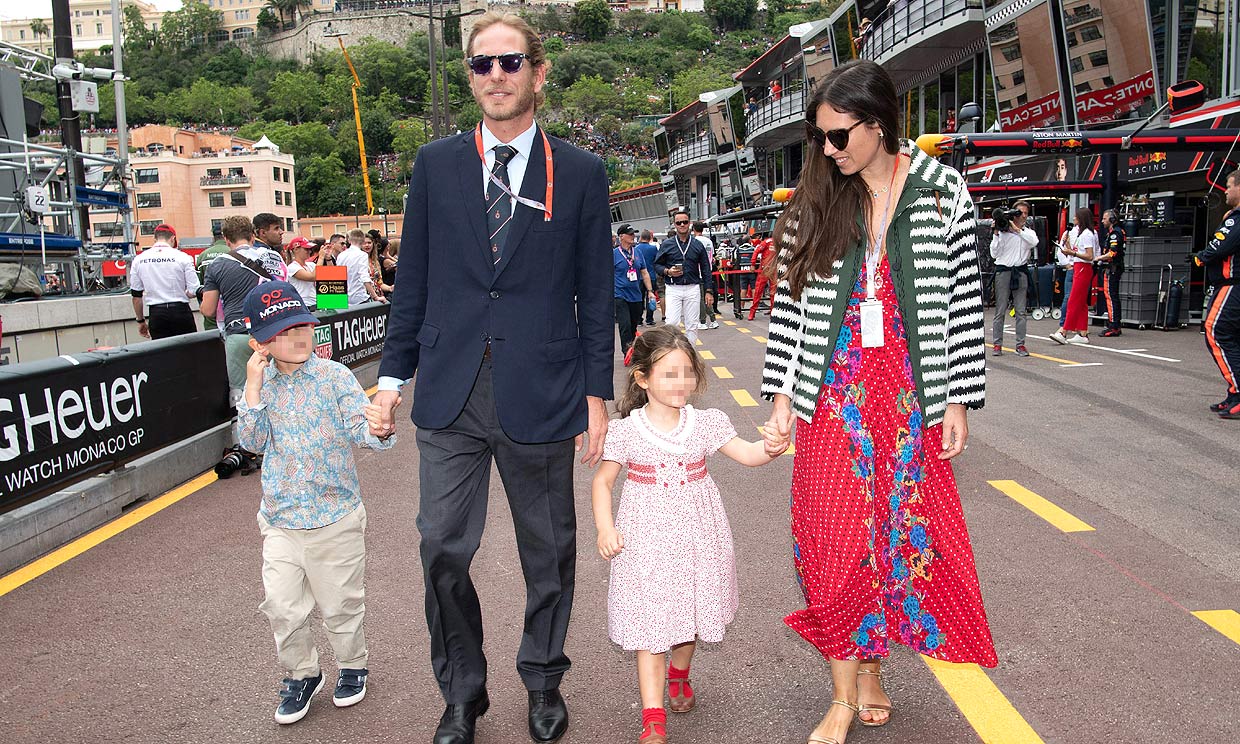 Las simpáticas imágenes de los hijos de Andrea Casiraghi y Tatiana Santo Domingo, en el GP de Mónaco