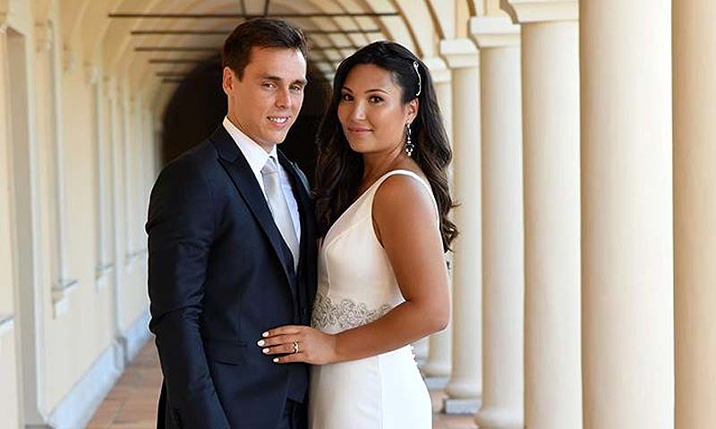 Primeras imágenes de Louis Ducruet y Marie Chevallier como marido y mujer