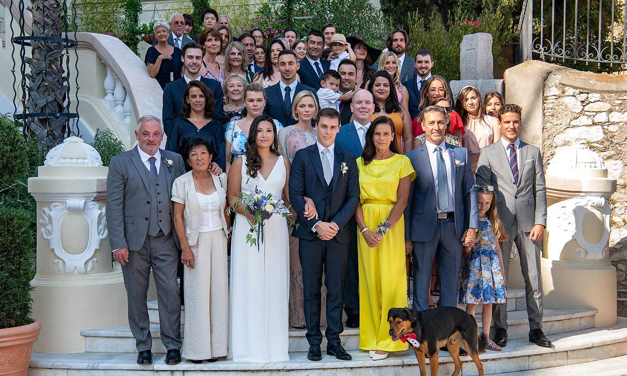 Nuevas imágenes de la boda de Louis Ducruet y Marie Chevallier, ¡con Charlene incluida!