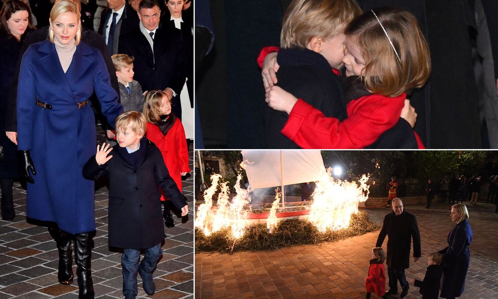 Jacques y Gabriella de Mónaco llenan de abrazos, ternura y alboroto las festividades de Santa Devota
