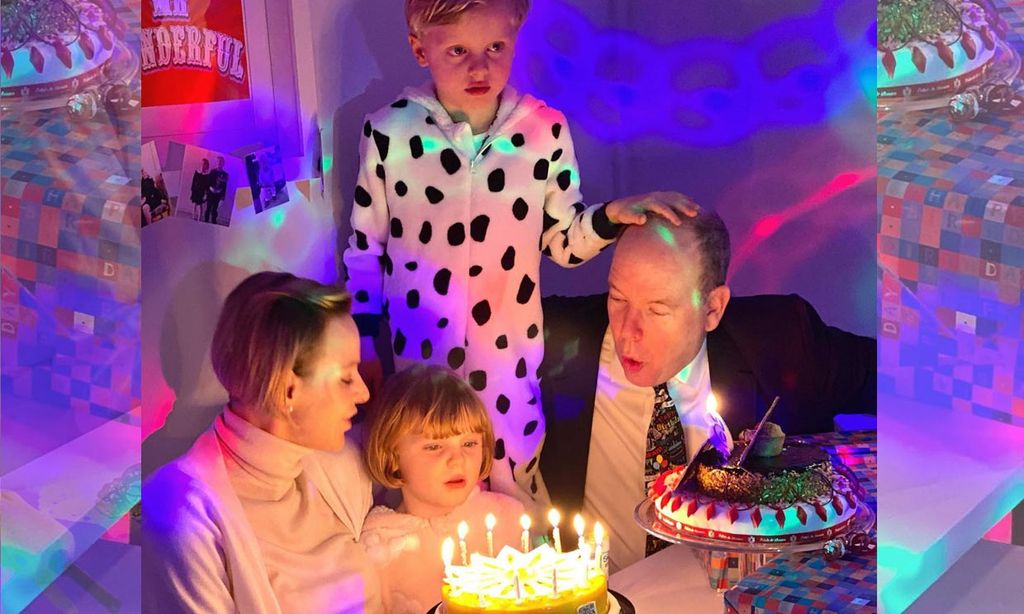 Jacques y Gabriella celebran su cumpleaños con tartas, decenas de velas....y en pijama