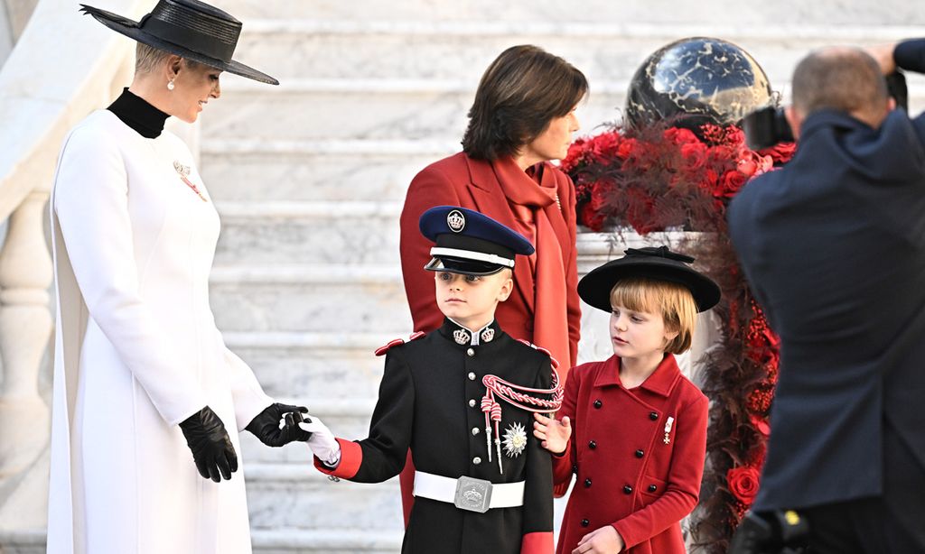 Charlene de Mónaco con sus hijos