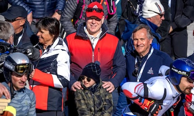 Alberto de Mónaco y su hijo Jacques, un plan 'solo chicos' en el campeonato mundial de esquí alpino