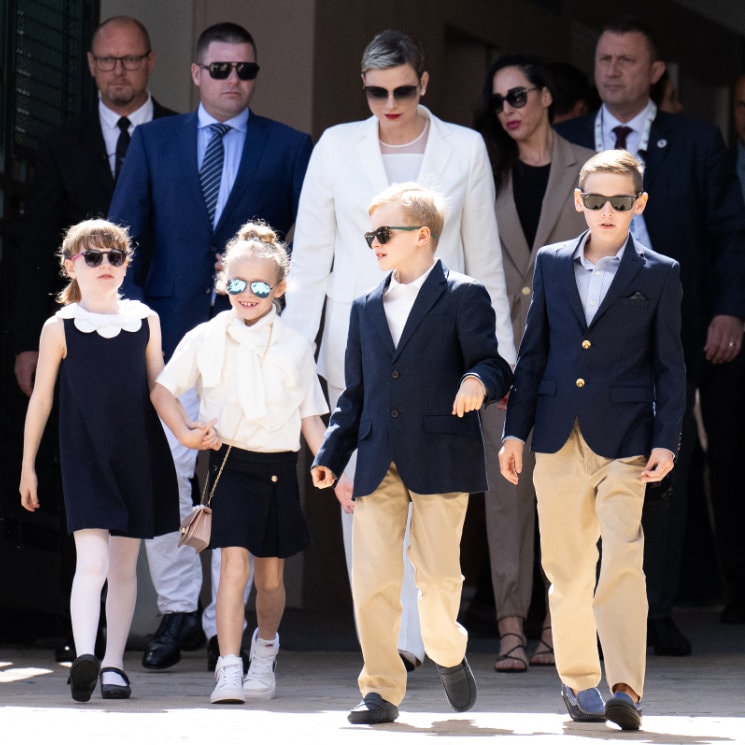 Jacques, Gabriella de Mónaco y sus primos pequeños, una minipandilla que marca estilo en el tenis