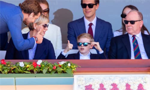 De los simpáticos gestos de Jacques a las gafas futuristas de Charlene, en la final de tenis de Montecarlo con una gran ausente