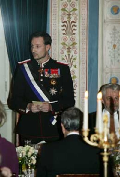La princesa Marta Luisa de Noruega radiante en la cena de gala ofrecida al Presidente de Portugal