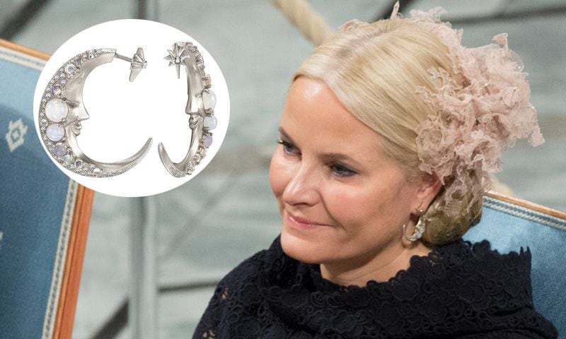 Los pendientes de 10.000 euros de Mette-Marit durante la entrega del Nobel de la Paz