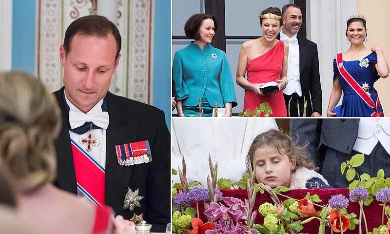 Vista y no vista, la misteriosa barba de Haakon, la mujer de rojo... Curiosidades de la celebración real en Noruega