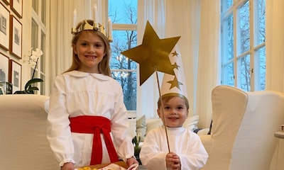 ¡Para comérselos! Estelle y Oscar de Suecia felicitan la Navidad de la forma más tierna
