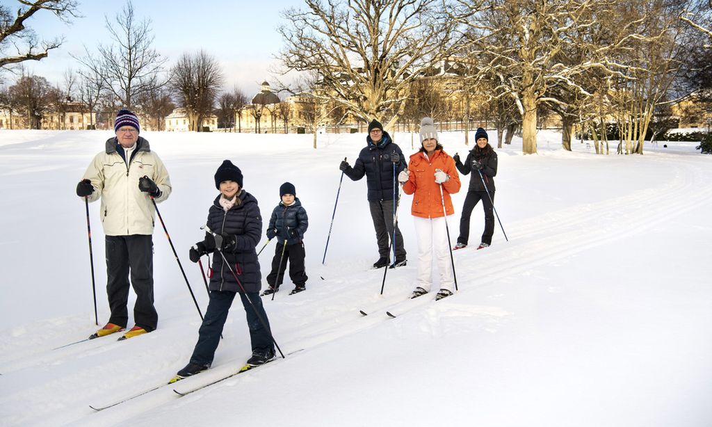 La Familia Real sueca disfruta de la nieve... ¡sin salir de palacio!