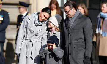 Victoria de Suecia y su familia en el día de su onomástica