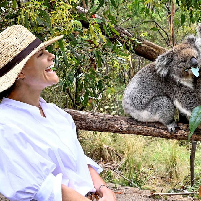 Victoria y Daniel de Suecia llegan a tierras australianas y son recibidos por... ¡dos koalas!