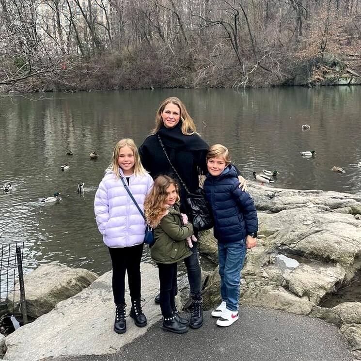 Magdalena de Suecia regresa a Nueva York con sus tres hijos, un viaje de mucho significado para ella