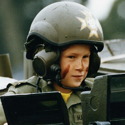Prince Harry Military tank young