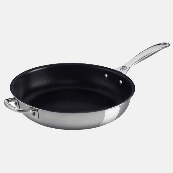 Sartén Le Creuset 3-Ply Plus Acero inoxidable triple capa con antiadherente