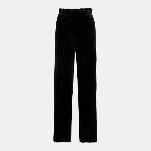 Pantalones rectos de terciopelo