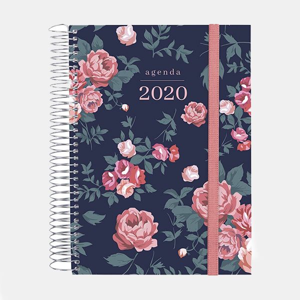 Agenda tipo cuaderno con espiral