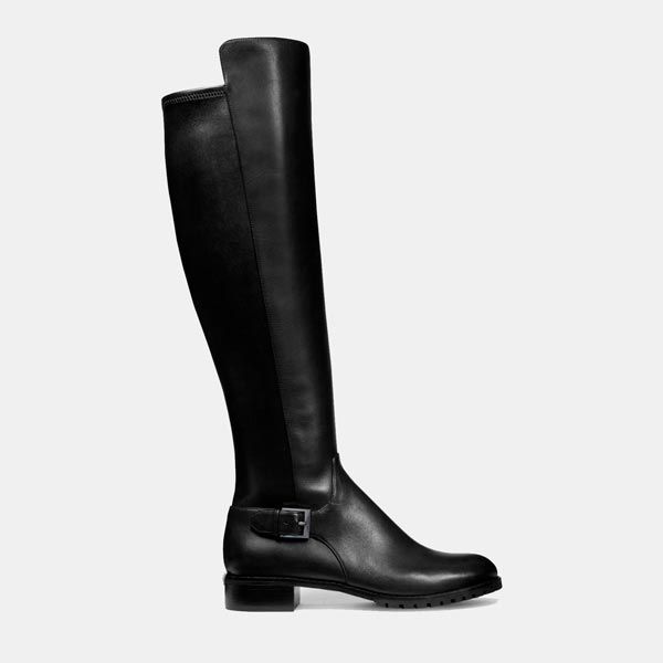 Botas planas de caña alta