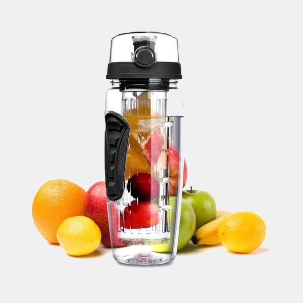 Botella de agua 'fitness' para infusión de frutas