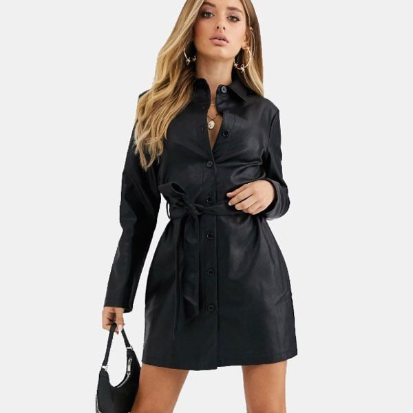 Vestido de cuero
