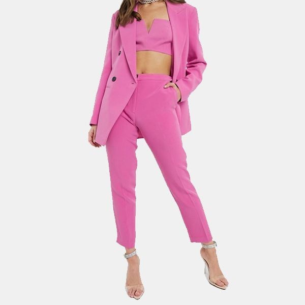 Pantalón de traje fucsia